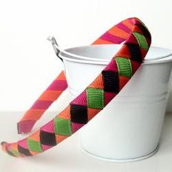 Fall Woven Headband: half inch wide halloween theme