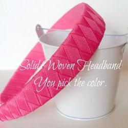 Custom Woven Headband:  You pick the color 